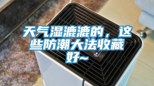 天氣濕漉漉的,這些防潮大法收藏好~