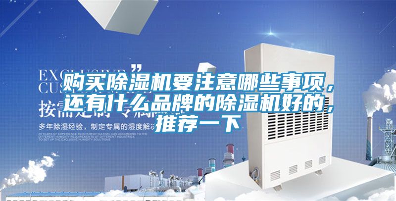 購買除濕機(jī)要注意哪些事項(xiàng),還有什么品牌的除濕機(jī)好的,推薦一下