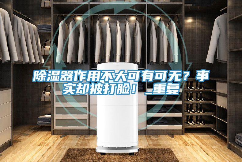除濕器作用不大可有可無?事實(shí)卻被打臉!_重復(fù)