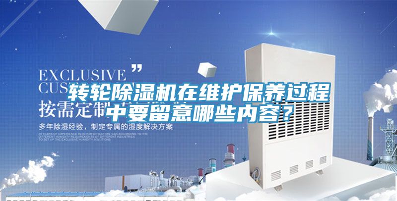 轉(zhuǎn)輪除濕機(jī)在維護(hù)保養(yǎng)過程中要留意哪些內(nèi)容？