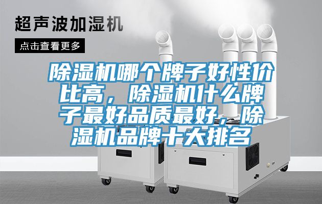 除濕機哪個牌子好性價比高，除濕機什么牌子最好品質最好，除濕機品牌十大排名